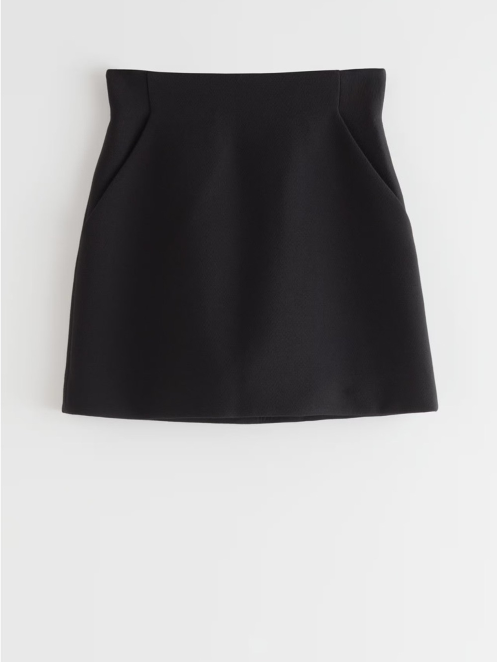 & Other Stories Black A-Line Mini Skirt US 10 NWT! $79
